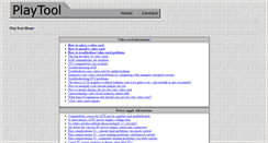 Desktop Screenshot of playtool.com